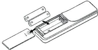 LEXIBOOK HPI500 - MISE EN PLACE DES PILES DANS LA TELECOMMANDE - 1