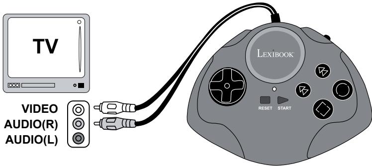 LEXIBOOK JG6000SP - CONNECTER LA CONSOLE AU TELEVISEUR - 1