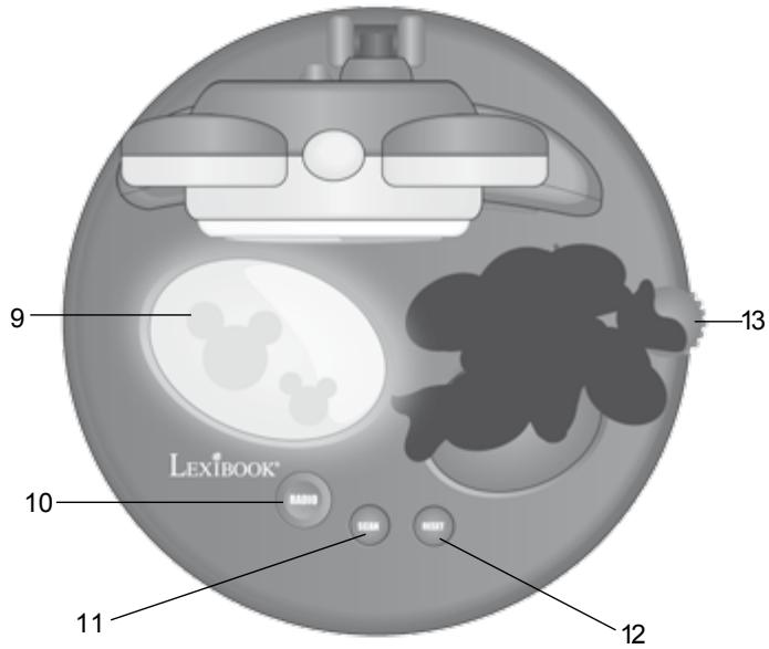 LEXIBOOK AL500MCH - Radio Réveil Veilleuse Mickey Mouse Club Radio Alarm Clock Night Light - 4