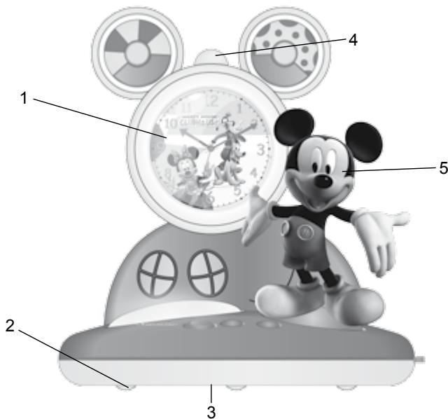 LEXIBOOK AL500MCH - Radio Réveil Veilleuse Mickey Mouse Club Radio Alarm Clock Night Light - 2