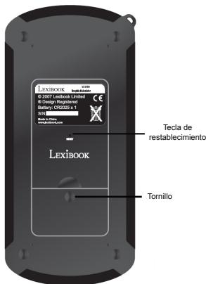 LEXIBOOK GC1700 - Utilización de la funciona RESET (restablecimiento) - 1