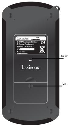 LEXIBOOK GC1700 - ATTENTION: ne pas appuyer sur RESET lorsque vous pensez qu'un calcul ou opération interne est en cours, cela pourrait endommager irrémédiablement votre calculatrice. - 1