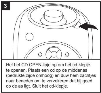 LEXIBOOK K5000BB - Om een cd teplaatsen en af te spelten - 3