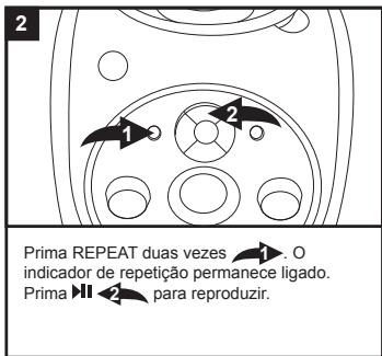 LEXIBOOK K5000BB - Para reproducir repetidamente 1 faixa Para reproducir repetidamente todas as faixas - 2