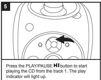 LEXIBOOK K5000BB - To insert and play a CD - 5