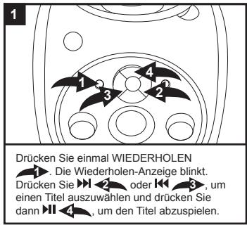LEXIBOOK K5000BB - Hinweise zur CD-Wiedergabe: - 1