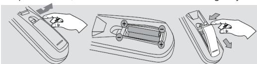 LEXIBOOK LCDDVD2BB - Instalación de las pilas - 1