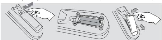 LEXIBOOK LCDDVD2SP - Colocacao das pilhas - 1