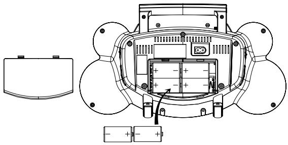LEXIBOOK RCD150FE - INSTEKEN VAN DE BATTERIJEN - 1