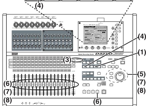 KORG D32XD - Régler la sensibilité des faders motorisés (D32XD) - 3