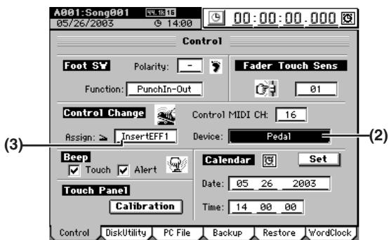 KORG D32XD - Contrôler les effets depuis un apparéil externe - 1