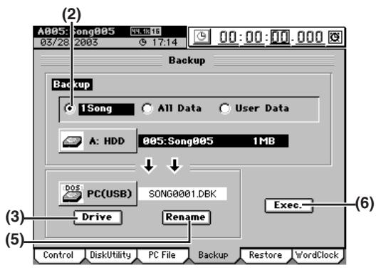 KORG D32XD - Sauvegarder un morceau (1 Song) - 1