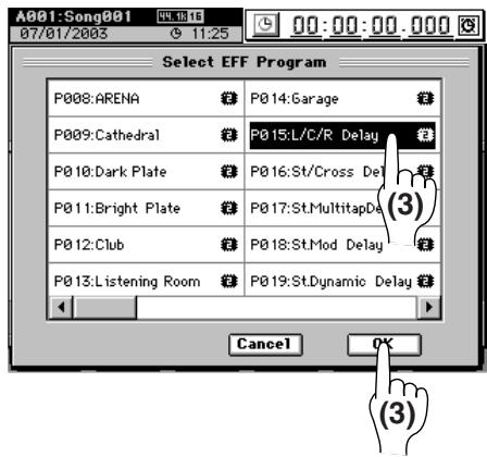 KORG D32XD - Appliqueur un effet au bus master (Effet final) - 2