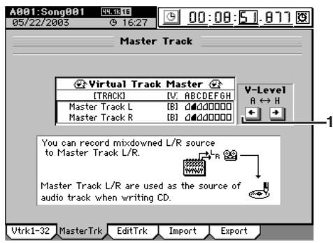 KORG D32XD - 10-2. Piste master (Master Track) - 1
