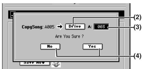 KORG D32XD - Copier un morceau - 1