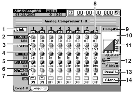 KORG D32XD - 3g-1. Compresseur analogue 1-8 - 1