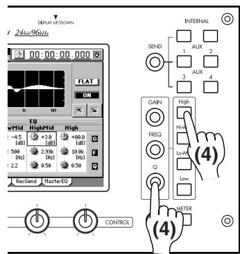 KORG D32XD - Appliquer une correction (égaliseur ou EQ) au son entrant - 2