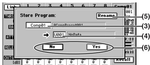 KORG D32XD - Sauvegarder vos réglages de compresseur analogique (Programme Comp) - 1