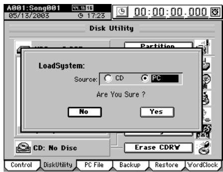 KORG D32XD - Load System (charger le système) - 1