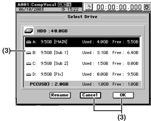 KORG D32XD - Sélectionner un morceau depuis une autre partition - 1