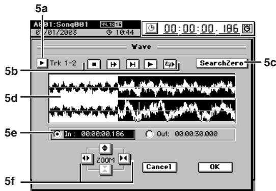 KORG D32XD - Boite de dialogue Wave - 1