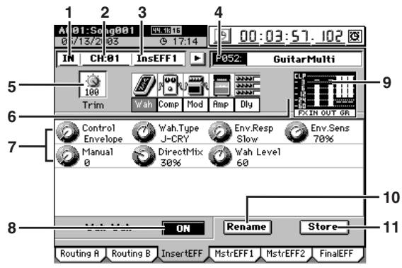 KORG D32XD - 4-3. Effet par insertion (Insert EFF) - 1