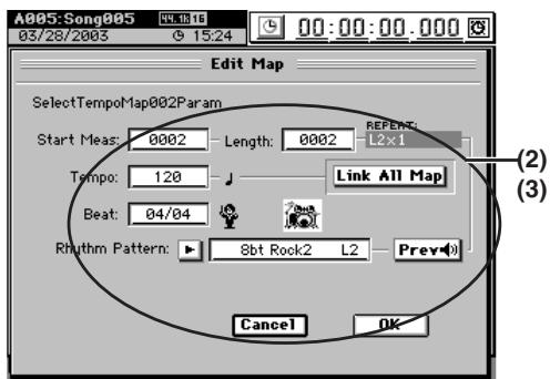 KORG D32XD - Carte de tempo (Tempo map) - 2