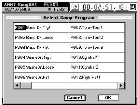 KORG D32XD - 13b. Cellule de programme - 1