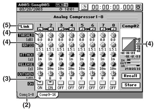 KORG D32XD - Emploi des compresseurs analogiques - 1