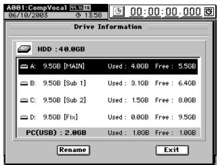 KORG D32XD - Renommer une partition - 1