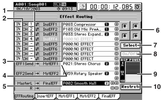 KORG D32XD - 4-1. Routage d'effet (EFFRouting) - 1