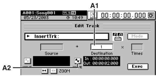 KORG D32XD - InsertTrk (insertion de piste) - 2
