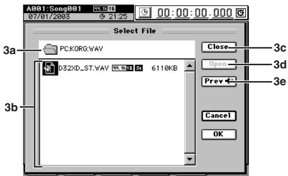 KORG D32XD - 10-4. Import File (import de fichier) - 2