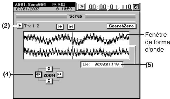 KORG D32XD - 2-3. Trouver une position précise (SCRUB) - 1