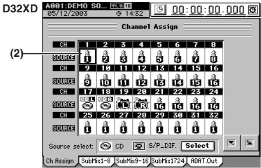 KORG D32XD - Entrée audio depuis une gutare - 2