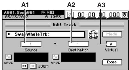 KORG D32XD - SwapWholeTrk (échange de la totalité d'une piste) - 2