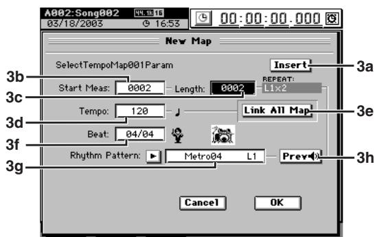 KORG D32XD - 8-2. Carte de tempo (Tempo Map) - 2