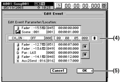 KORG D32XD - Editor les événements - 3