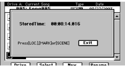 KORG D32XD - Afferter des positions aux touches Locate - 1