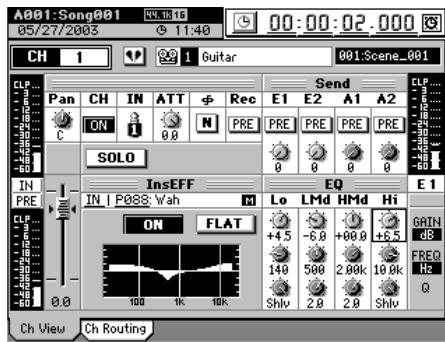 KORG D32XD - 2-1. Visualisation de canal (Ch View) - 2