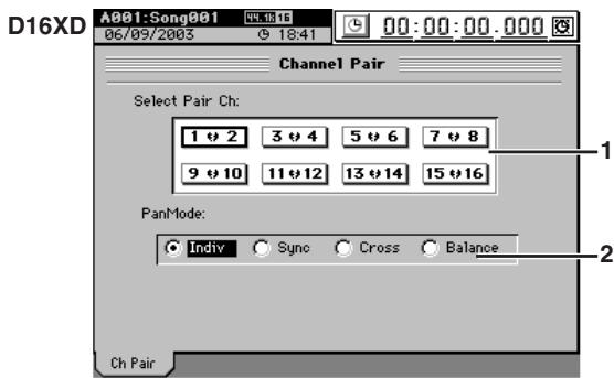 KORG D32XD - 3b-1. Couplage de canaux (Ch Pair) - 2