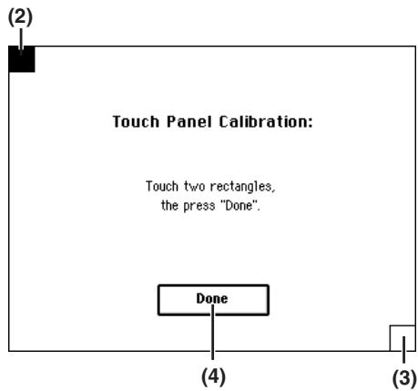 KORG D32XD - Calibrage de l'écran tactile - 1