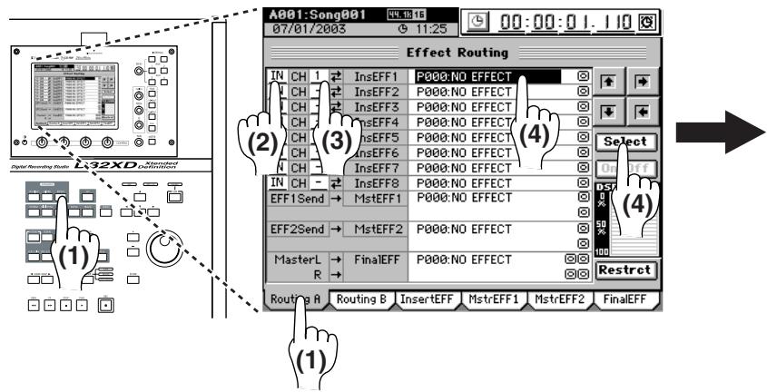 KORG D32XD - Applique des effets au son entrant - 1