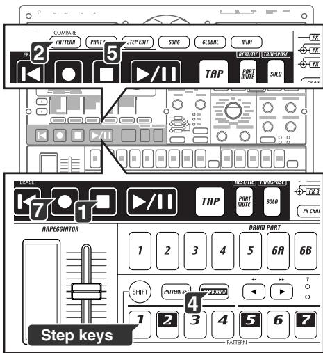 KORG EMX1 - Pour bouger le pas cible - 2