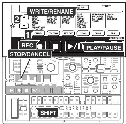 KORG EMX1 - Pour enregistrer une partie batterie - 1