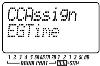 KORG ESX1 - Assigner un numéro de changement de contrôle MIDI à un bouton - 2