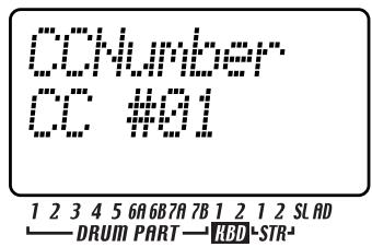 KORG ESX1 - Assigner un numéro de changement de contrôle MIDI à un bouton - 3