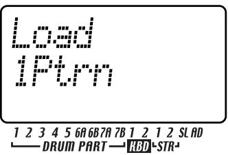 KORG ESX1 - Charger un motif de la carte SmartMedia (Charger un motif) - 1