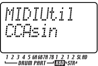 KORG ESX1 - Assigner un numéro de changement de contrôle MIDI à un bouton - 1