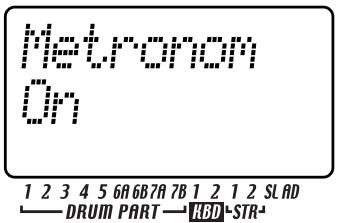 KORG ESX1 - Régler le métronome - 1